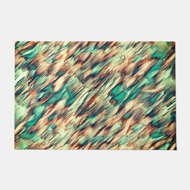 Simulation von Felsen oder Stalagmiten in grün bis Fußmatte (Vorderseite)