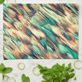 Simulation von Felsen oder Stalagmiten in grün bis Geschirrtuch