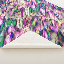 Simulation von Gestein oder Stalagmite mit blinken Sherpadecke