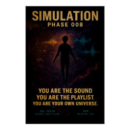 Simulationsphase 2008 - Digitales Glitch-Poster Poster