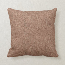 Simulierte bearbeitete lederne kissen