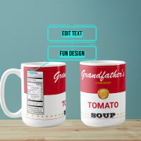 Simulierte Dose von Soup Funny