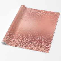 Simulierte Rose Gold Foil und Glitzer Textur