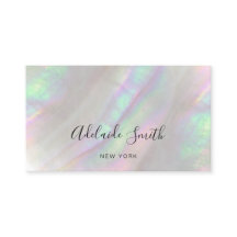 simulierte Visitenkarte für irisierende Muschel