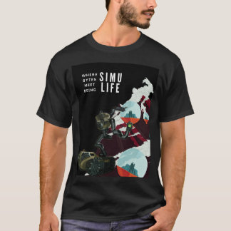 SIMULIFE, bei dem Bytes zur Simulation zusammenkom T-Shirt