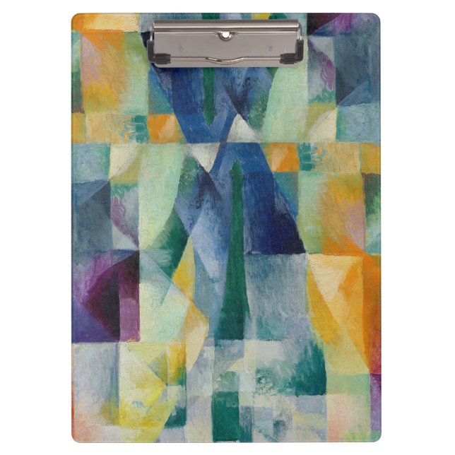 Simultane Fenster 1912 von Robert Delaunay Klemmbrett (Vorderseite)