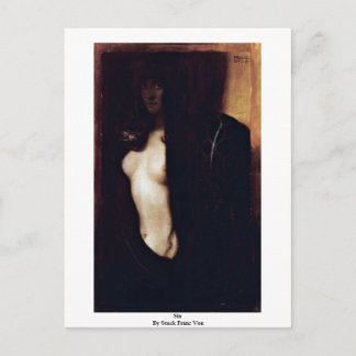 Sin By Stuck Franz Von Postkarte