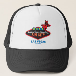 Sin City-Fernlastfahrerhut Truckerkappe
