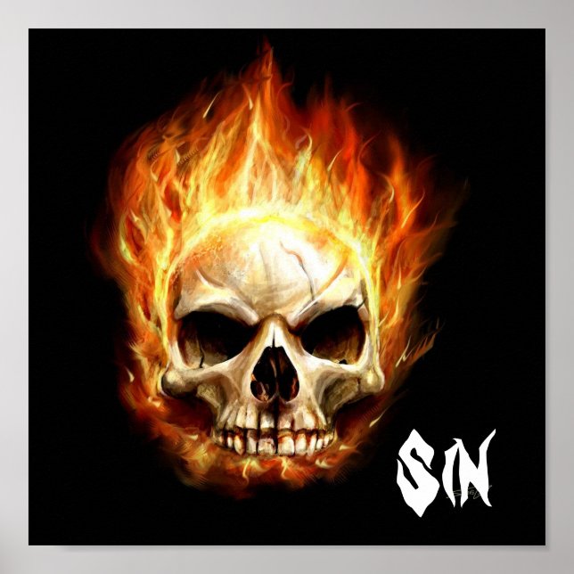 Sin Skull Poster (Vorne)