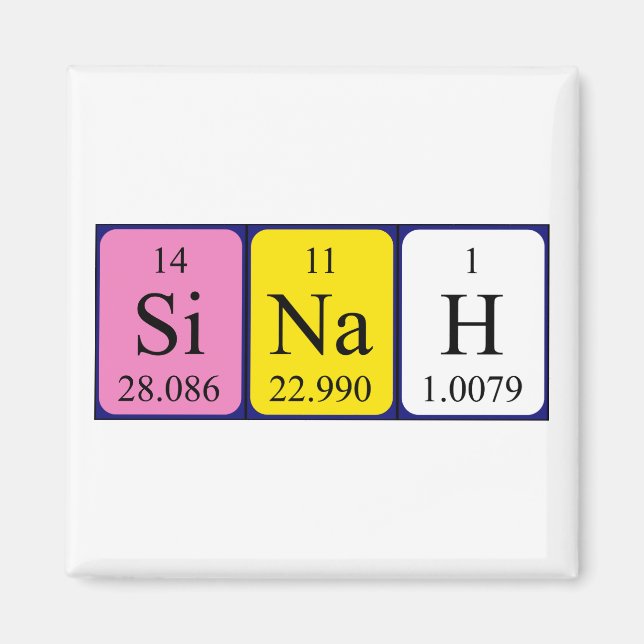 Sinah Periodenmagnetmagnet Magnet (Vorne)