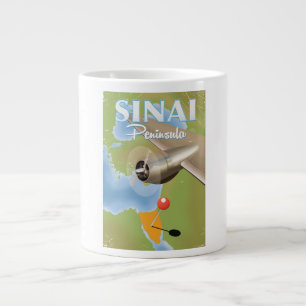 Sinai Halbinsel Flugplakat Jumbo-Tasse