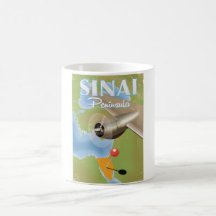 Sinai Halbinsel Flugplakat Kaffeetasse