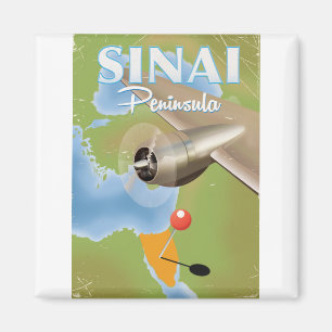 Sinai Halbinsel Flugplakat Magnet