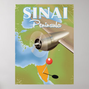 Sinai-Halbinsel Flugreiseplakat Poster