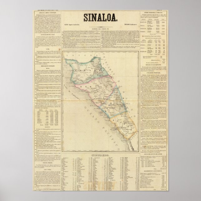 Sinaloa, Mexiko Poster (Vorne)