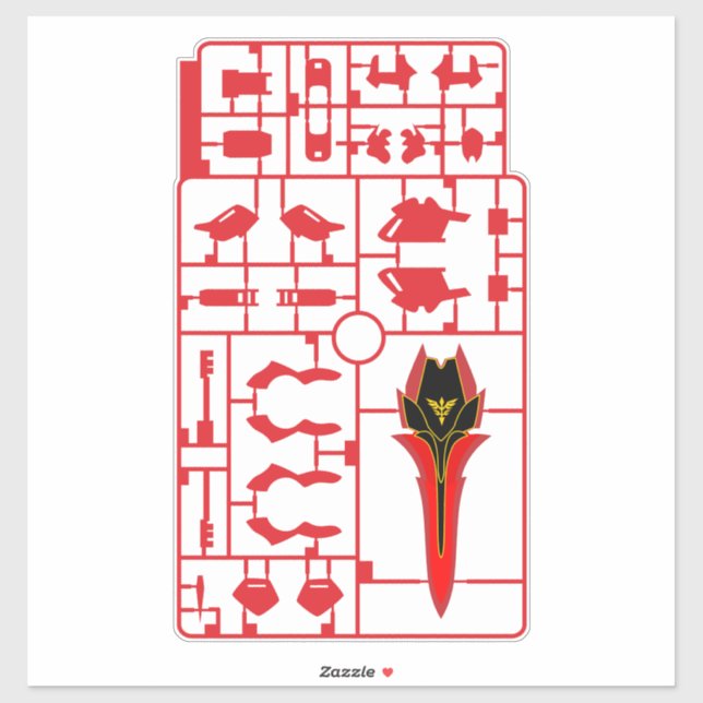 sinanju gundam gunpla plamo Model Läufer Kit cha Aufkleber (Blatt)