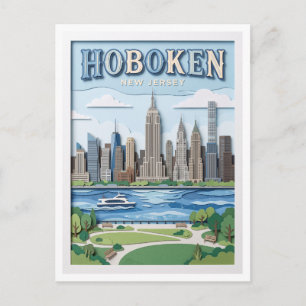 Sinatra Park Hoboken New Jersey Postkarte