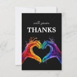 🌈 ❤️ Sincere DANKS Herzstück der Hochzeit mit Sto Dankeskarte
