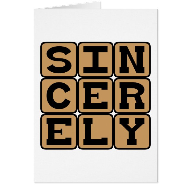 Sincèrement, Vraiment (Devant)