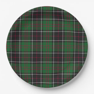 Sinclair Clan Jagd Tartan Variante Kariert Pappteller