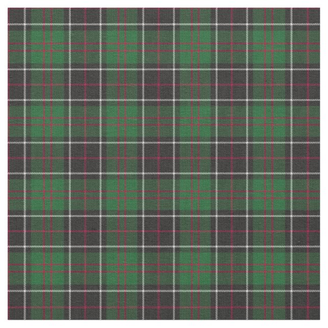 Sinclair Clan Jagd Tartan Variante Kariert Stoff (Nahaufnahme)