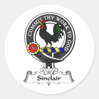 Sinclair Clan-Wappen Runder Aufkleber