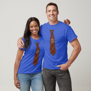 Sinclair schottisches Abzeichen- und Tartan-Schlip T-Shirt