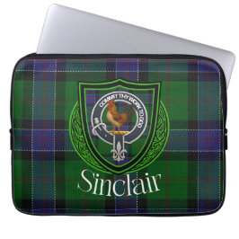 Sinclair Scottish Clan Tartan and Crest Laptopschutzhülle