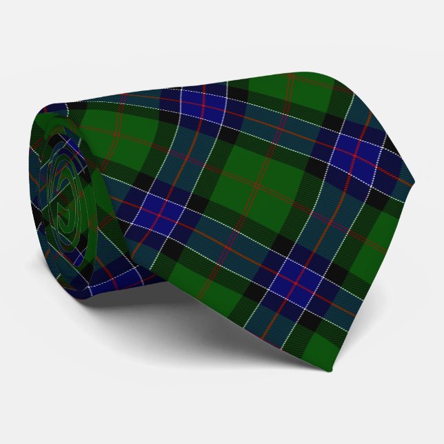 Sinclair Tartan Blau kariert Krawatte (Gerollt)