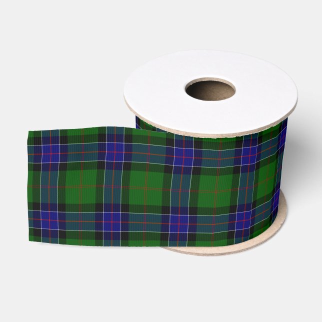 Sinclair Tartan Blau kariert Ripsband (Spule)