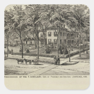 Sinclair-Wohnsitz, Kansas Quadratischer Aufkleber