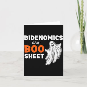 Sind Boo Sheet Geist Lustige Politische Halloween Karte