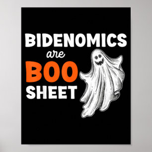 Sind Boo Sheet Geist Lustige Politische Halloween Poster