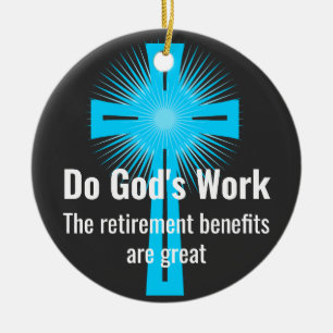 Sind Gottes Arbeiten, die Leistungen der Altersver Keramik Ornament