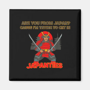 Sind Japan_ weil ich versuche in Japan_ lustig Mem Magnet