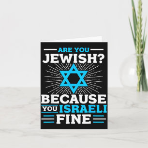 Sind jüdisch, weil israelisch fein lustig jüdisch karte