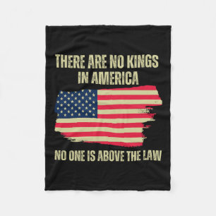 Sind keine Könige in Amerikas amerikanischer Flagg Fleecedecke