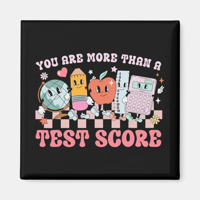 Sind mehr als ein Test Score Lehrer Kinder Test Magnet (Vorne)