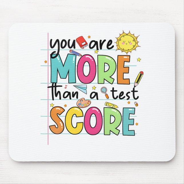 sind mehr als ein Test-Score-Lehrer Test Da Mousepad (Vorne)