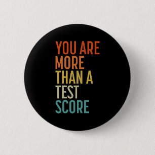 sind mehr als ein Test Score Vintag Lehrer Testing Button