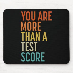 sind mehr als ein Test Score Vintag Lehrer Testing Mousepad