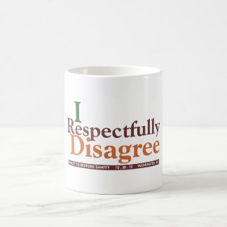 Sind respektvoll Tasse anderer Meinung