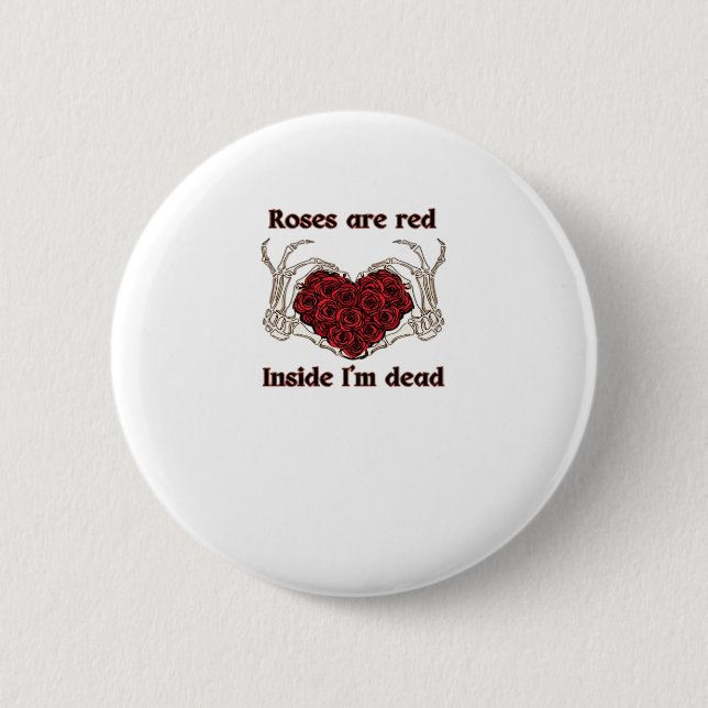 Sind rot Ich bin tot klassisch? Button (Vorderseite)