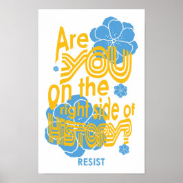Sind Sie auf der rechten Seite der Geschichte? Poster