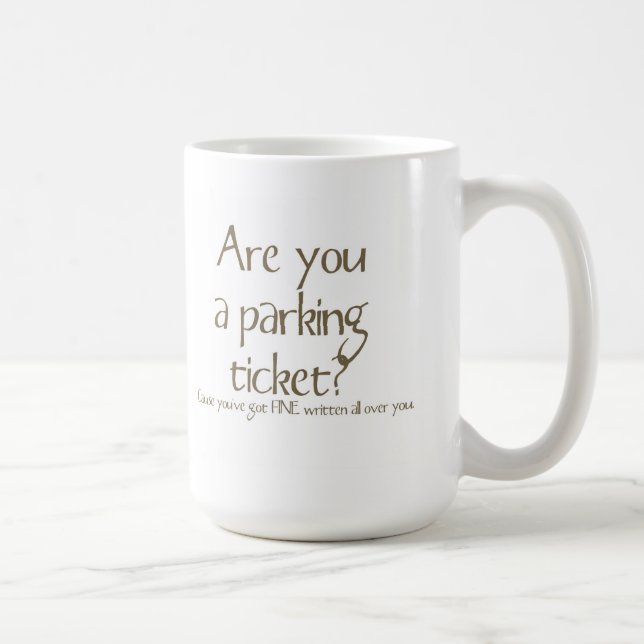 Sind Sie, die eine Parkkarte Linie Tasse aufheben (Rechts)