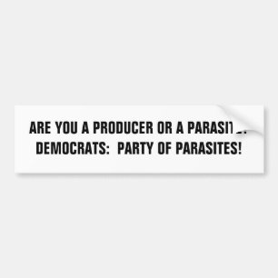 SIND SIE EIN PRODUZENT ODER EIN PARASIT? AUTOAUFKLEBER