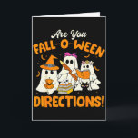 Sind Sie Fall-o-ween-Anweisungen Lustiger Geist-Le Karte<br><div class="desc">Sind Sie Fall-o-ween-Anweisungen Lustiger Geist-Lehrer Halloween</div>