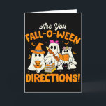 Sind Sie Fall-o-ween-Anweisungen Lustiger Geist-Le Karte<br><div class="desc">Sind Sie Fall-o-ween-Anweisungen Lustiger Geist-Lehrer Halloween</div>