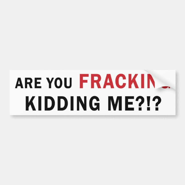 Sind Sie FRACKING, die mich?! scherzen? - Autoaufkleber (Vorne)