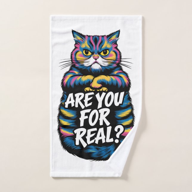 Sind Sie für eine echte Grumpy Chat? Handtuch (Handtuch)